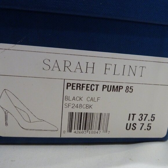 Sarah Flint Black Calf Perfect Pump - Picture 11 of 12